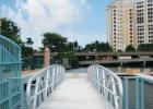 Wide golf cart accessible gangways of Palm Harbor Marina